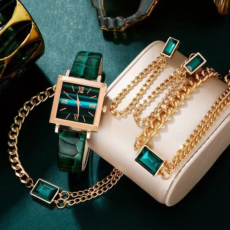 t, A Selected Watch Set for Fashionable Ladies, Suitable for All Ladies